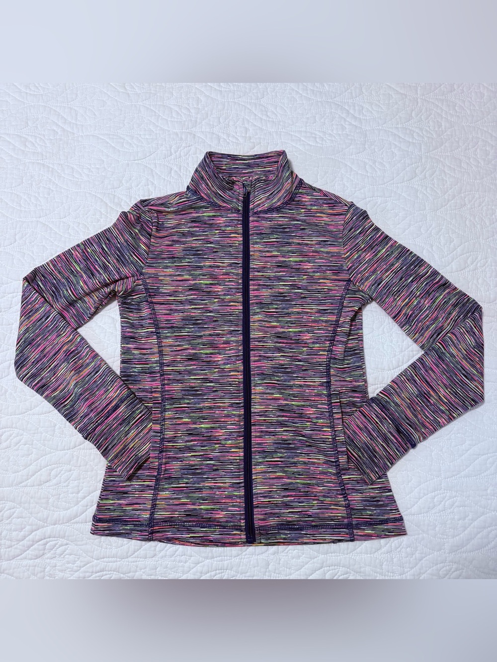 IDEOLOGY Kids Multicolor Full Zip Up Jacket Pink Purple Size Medium